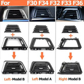 BMW 3-Series F30 F34 GT Front AC Vent Outer Frame Matt Chrome 64229346226